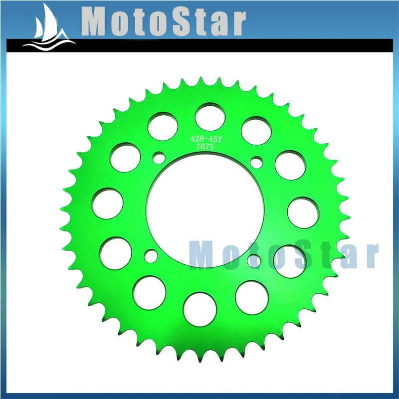 428 45 зубцов 76 мм Задняя звездочка для Pit Dirt Bike Stomp Demon Atomic SSR Piranha Lifan YX Braaap Pitpro Kayo