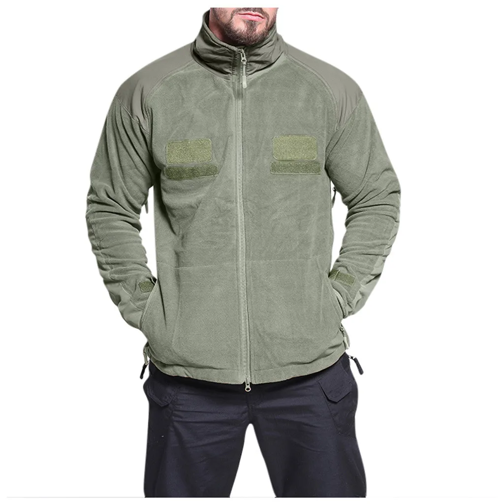Chaquetas hombre модная мужская осенне-зимняя спортивная уличная Толстая Теплая Бархатная блузка пальто Зимняя мужская куртка