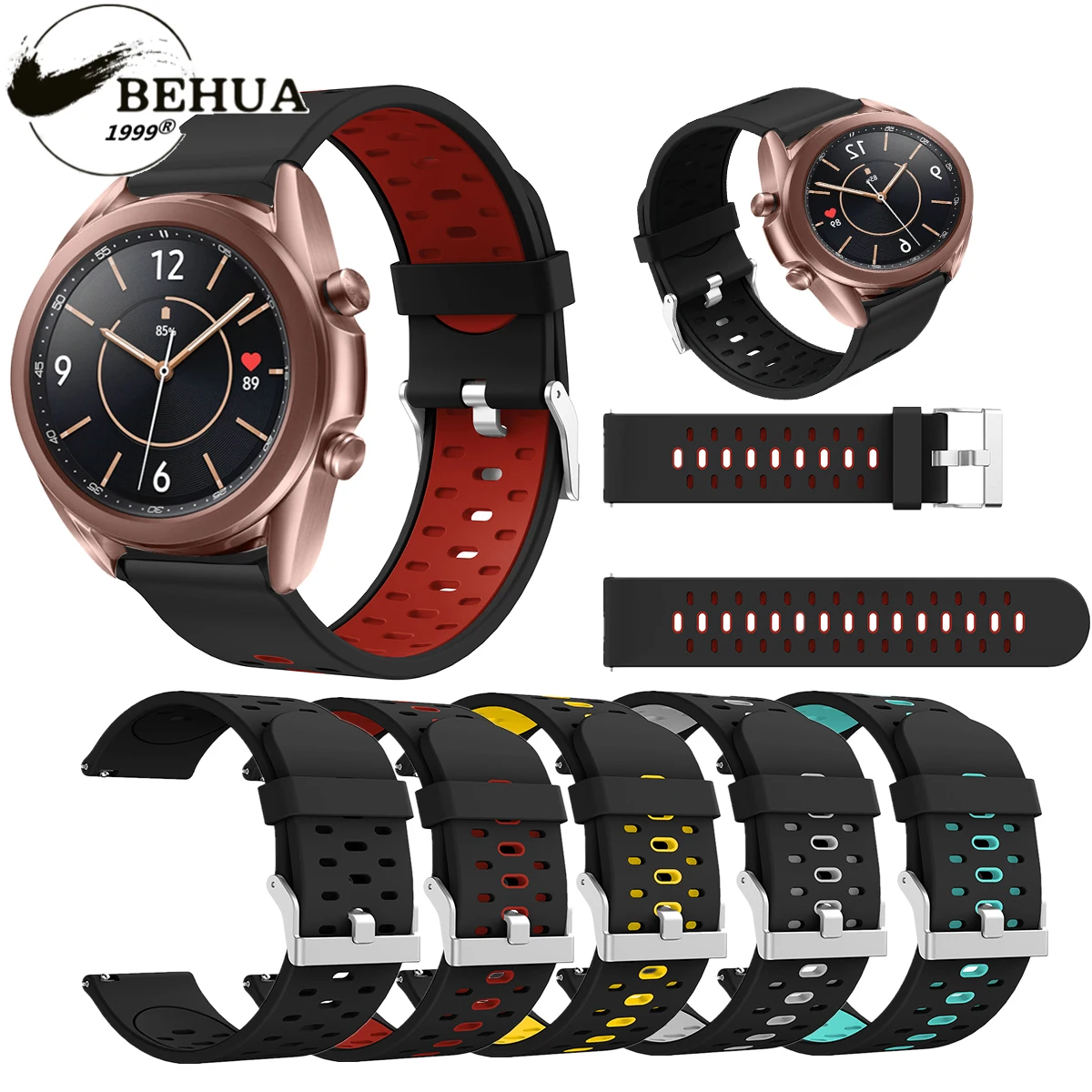 Ремешок силиконовый для часов Huawei Watch 3/Gt3/Gt2 pro/GT2 мягкий спортивный браслет Samsung