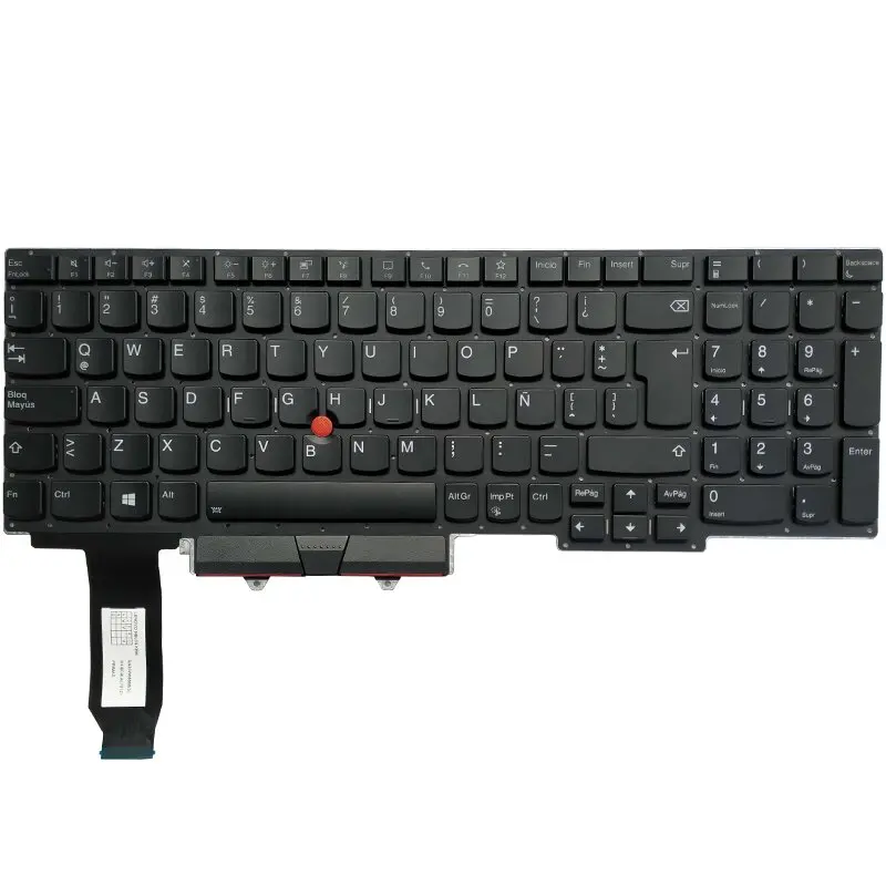 Teclado Latino Espanhol para Lenovo Thinkpad E15 Gen tipo 20t8 20t9 20td 20te Portátil la sp Layout com Luz de Fundo Novo Teclado de substituição - Imagem 2