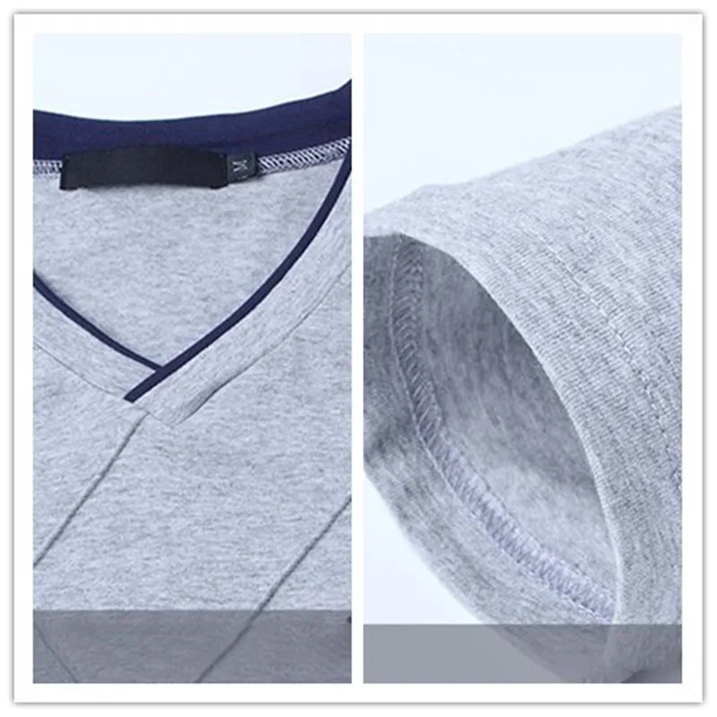 New T Shirt Men Long Sleeve Tee Slim Fit Fashion Crease Design Stylish Luxury V Neck Fitness Tshirt Mens Casual Tops Streetwear
