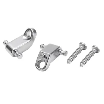 

A Set 2 Pcs Electric Guitar Roller String Tree String Retainer - Silver