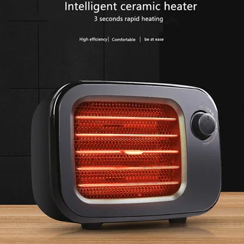 

PTC Ceramic Heater Mini Portable Constant Temperature Heater Desktop Electric Heaters Fan Heater with Overheat Protection