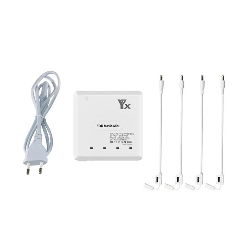 Мини 4 зарядное устройство USB порт Интеллектуальная Зарядка адаптер для DJI Mavic Mini