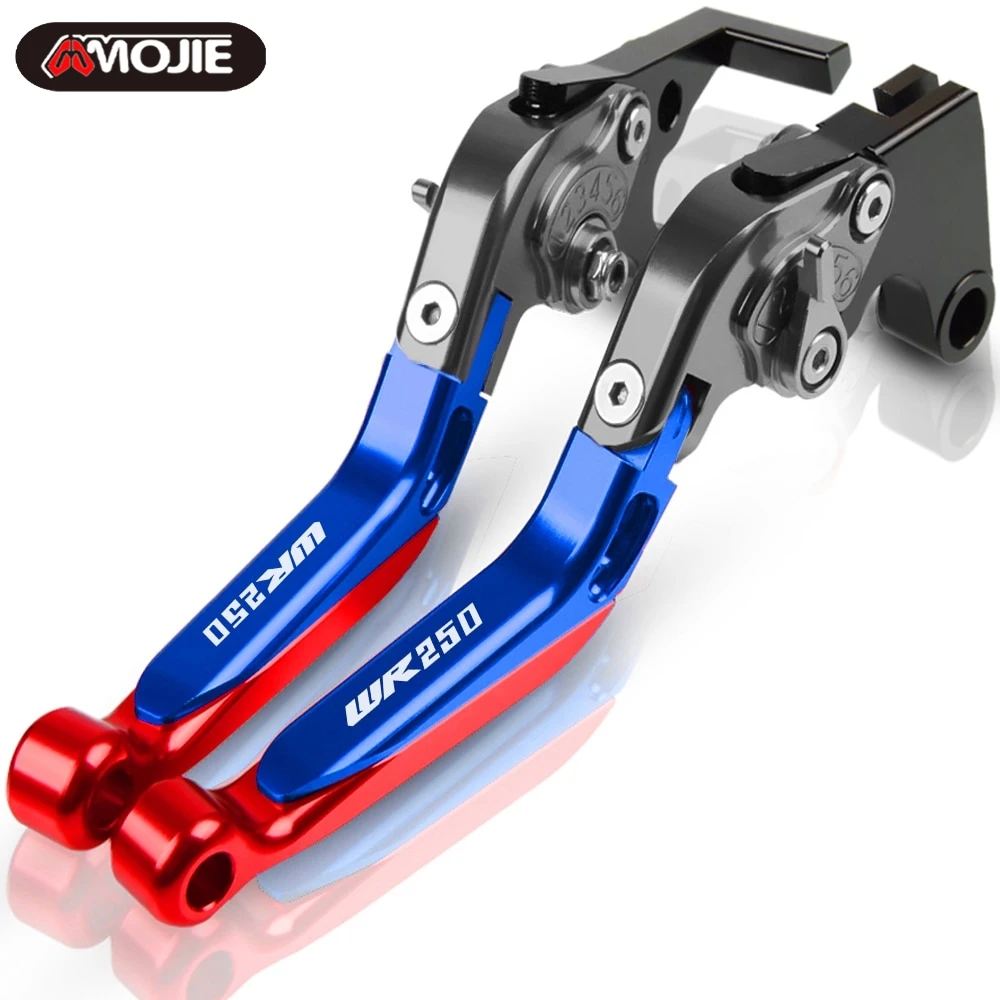 

Motorcycle Accessories handbrake Adjustable Brake Clutch Levers with LOGO WR250 FOR YAMAHA WR250 WR 250 1994 1995 1996