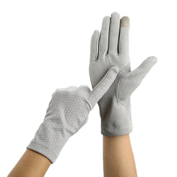 

Women Gloves Polka Dot Non-slip Sexy Mittens Driving Gloves UV Sunscreen Touch Screen Breathable Lace Gloves Thin Cycling Gloves