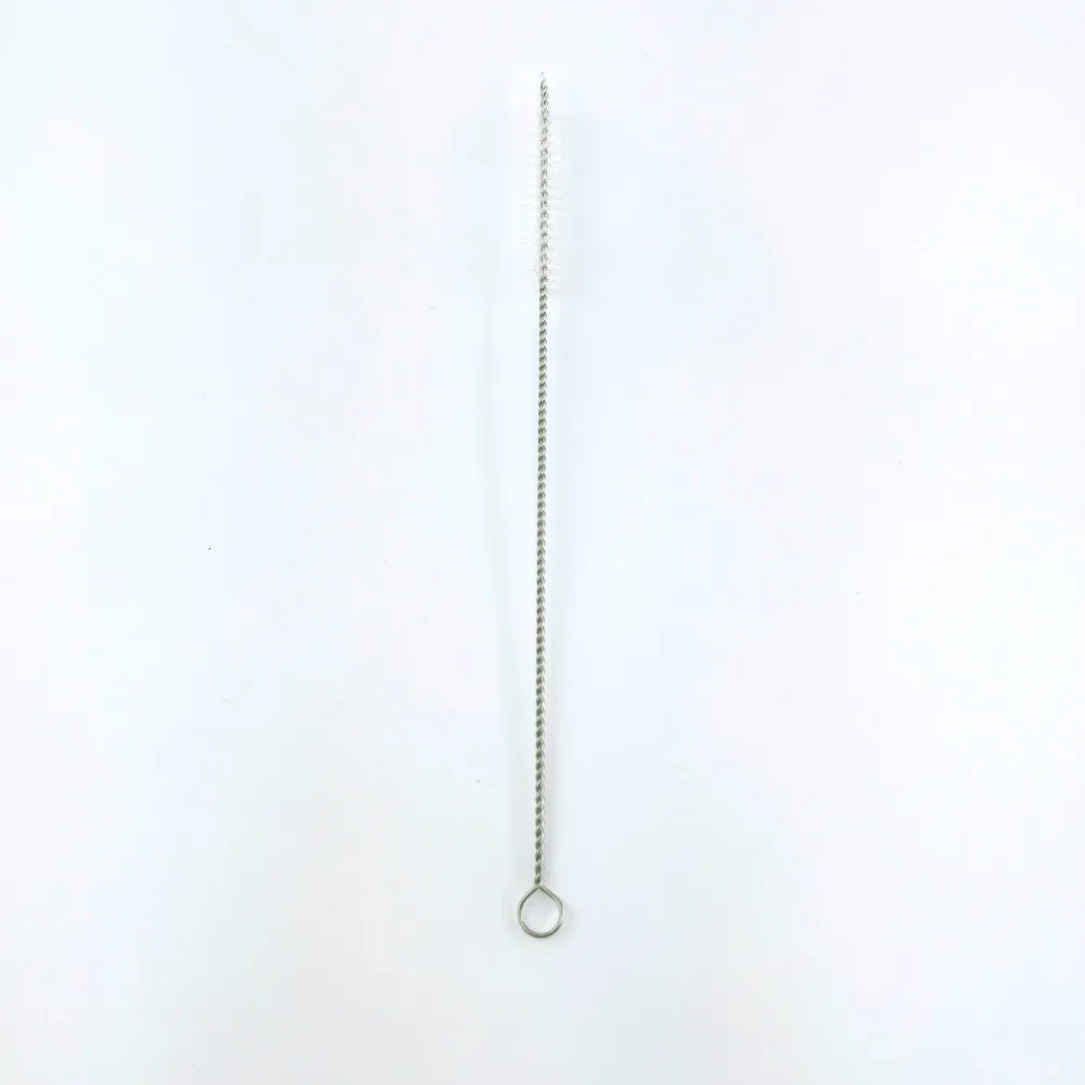 1 pcs 20 cm Нержавеющая сталь нейлоновая соломенная щетка для очистки питьевой трубы трубка очиститель детская бутылка щетка чистящие инструменты - Цвет: 1 pcs 20 cm