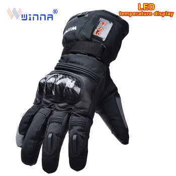 

Winna Motorcycle Heating Gloves Riding Racing Ski Biking Winter Sports Electric Rechargeable Battery Heated Warm Gloves Cycling