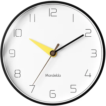 

Nordic Modern Design Wall Clock Minimalist White Living Room Wall Clock Stylish Vogue Round Relogio De Parede Home Decor SS50WC