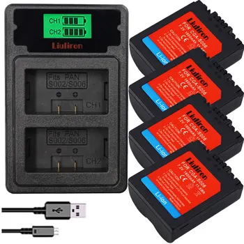 

CGA-S006 S006 DMW-BMA7 S006A CGR-S006E Battery +LCD dual Charger for Panasonic Lumix DMC-FZ7 FZ8 FZ18 FZ28 FZ30 FZ35 FZ38 FZ50