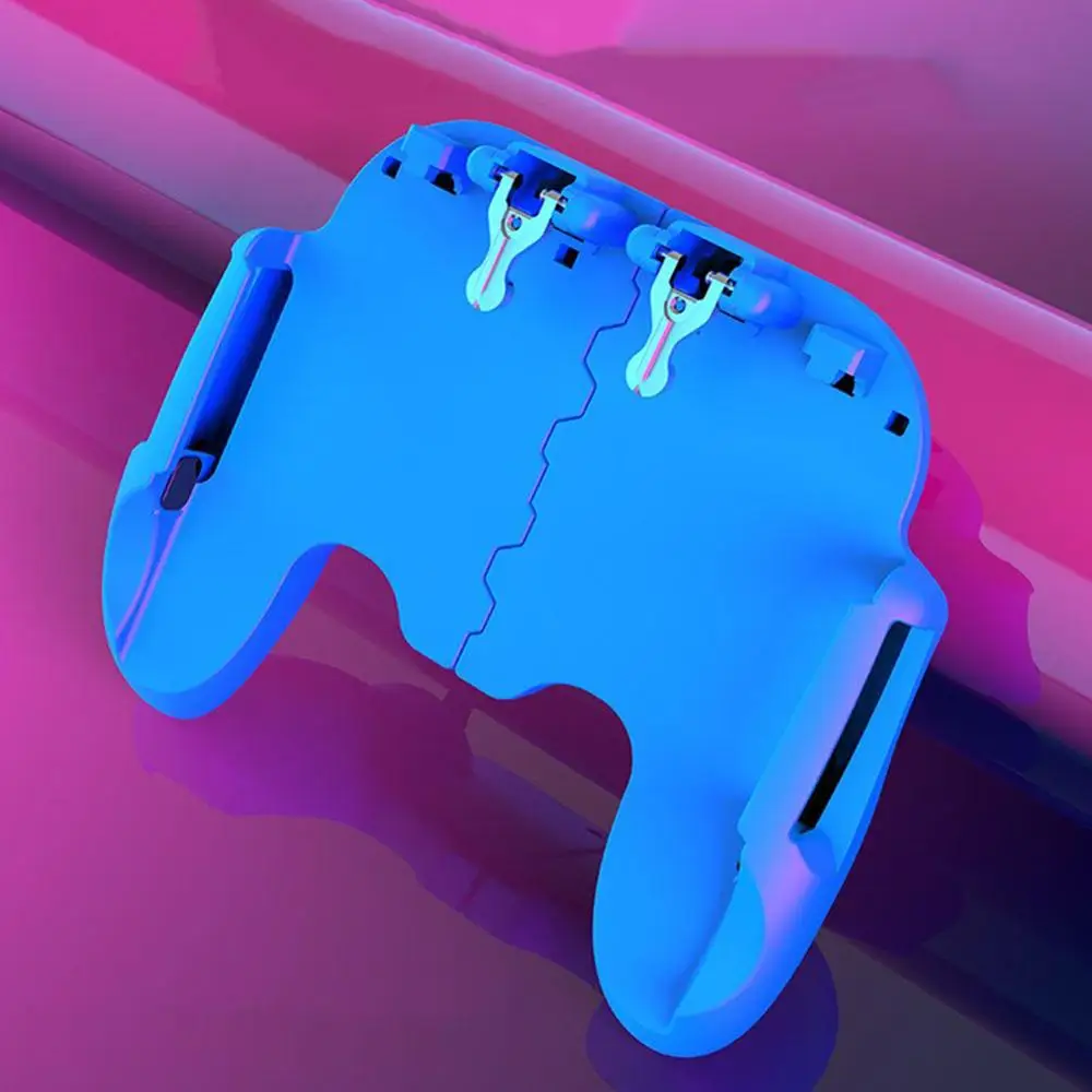 Универсальный геймпад для смартфона игровой стенд держатель многофункциональный H6 охлаждающий вентилятор кронштейн мобильный игровой контроллер мобильный телефон - Цвет: blue No Fan