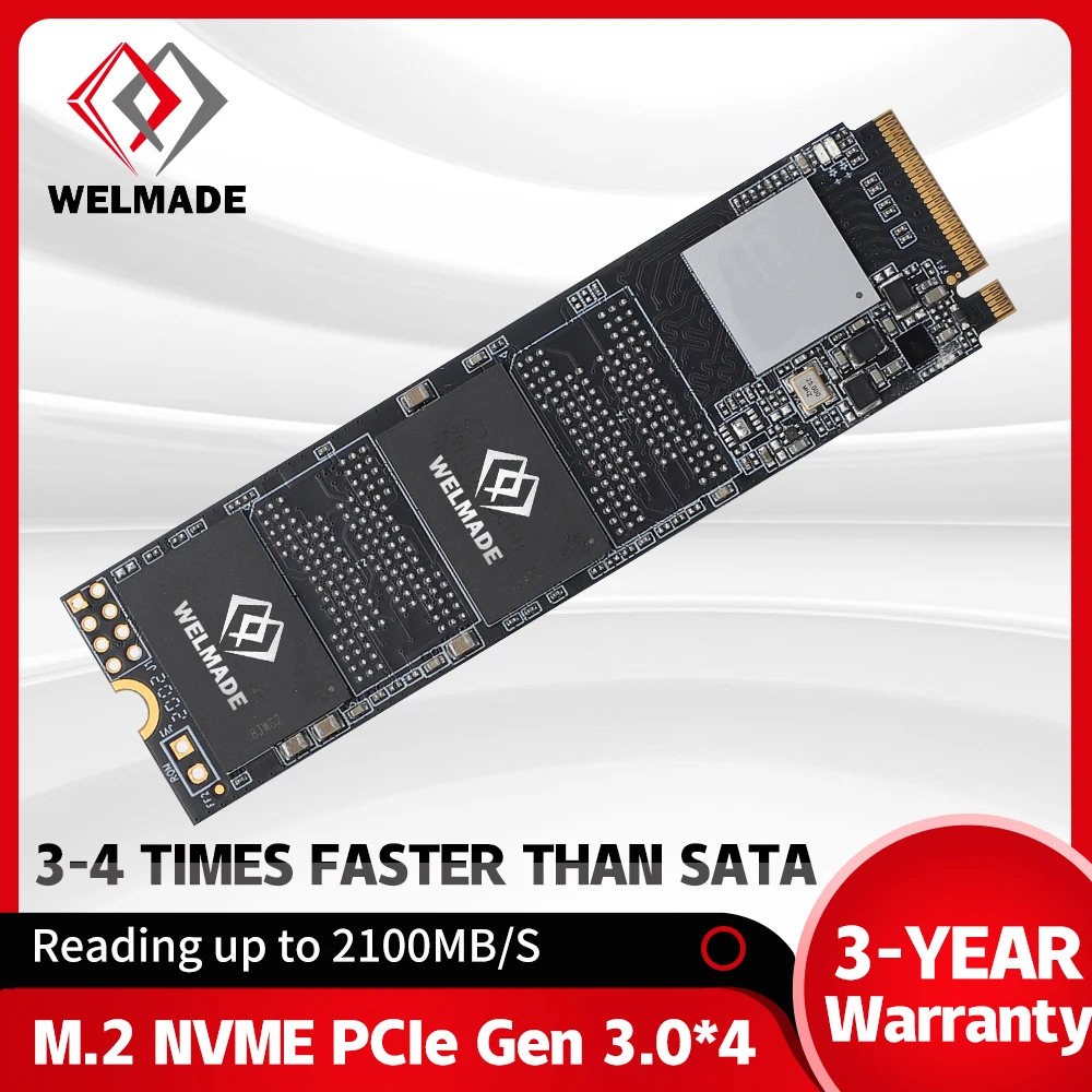 WELMADE SSD M2 NVME 256 ГБ 128 512 1 ТБ 2 M.2 PCIE твердотельный накопитель hdd 2280 HDD ГБ|Внутренние
