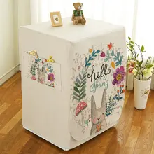 Animal Print PEVA Sunscreen Washing Machine Dust Cover Waterproof Protector