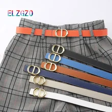 

Women's Snap Belt Luxury Designer Ladies' PU Leather Trouser Bag Simple Solid Color Metal Buckle Light Plate Men's Jeans Belt