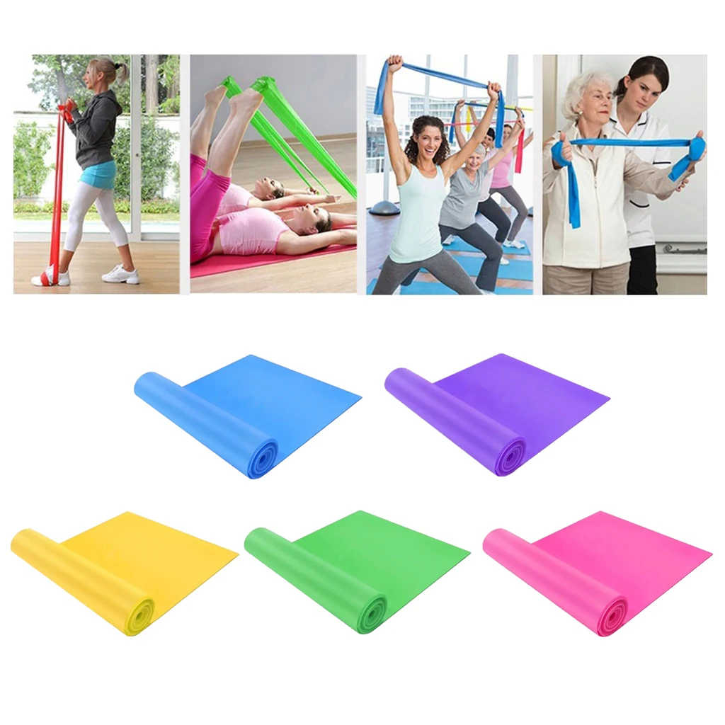 Latex Resistance Bands Exercise Loop Home Fitness Stretching Belt Yoga Strength Training Straps Tension Belts Workout Equipment