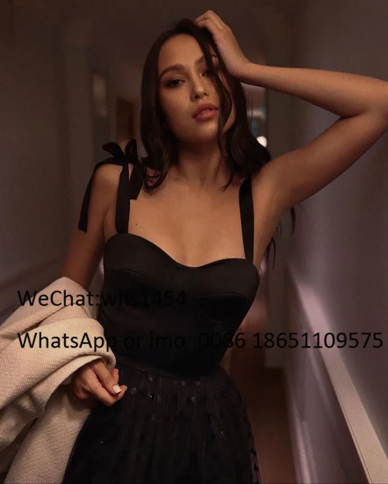 Mbcullyd Black Tulle Cocktail Dresses Short Knee Length Prom Party Dress Graduation Fancy vestido coctel mujer elegant