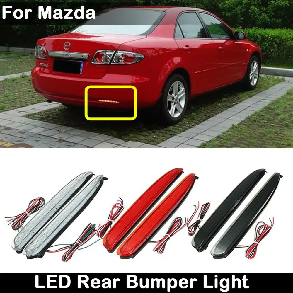 

2 шт., светодиодные лампы для заднего бампера Mazda 6 2003-2008