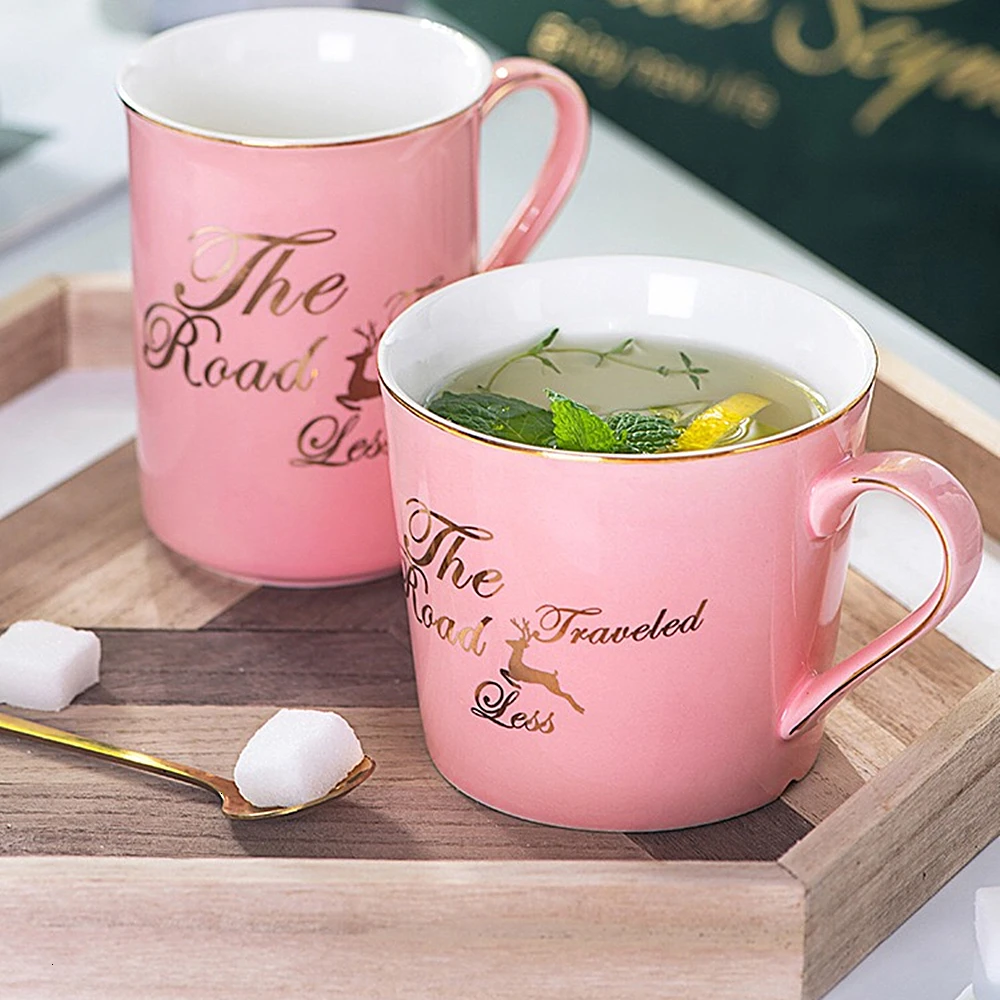 Europe Coffee Mugs Creative Milk Tea Cup Breakfast Drinkware  Couple Mugs Valentine's Day Wedding Birthday Gift (3)