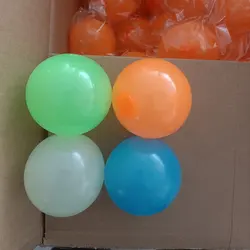 4 pçs teto bolas pegajosas brilho squishy bolas de estresse gobbles pegajosas bolas de alívio do estresse bolas brilhantes brinquedos fidget