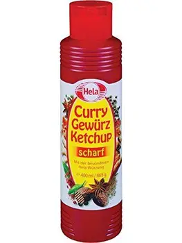 

HELA Curry épices Ketchup scharf 400 ml, Pack de 6 x 400 ml)