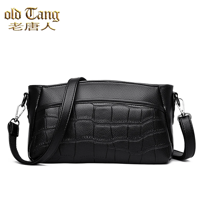 Женские однотонные сумки на плечо OLD TANG зимняя новая дизайнерская сумка от
