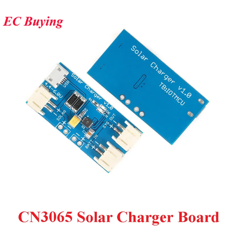 Зарядная плата CN3065 Mini Solar Lipo модуль для зарядки литий ионных литиевых батарей TP5100