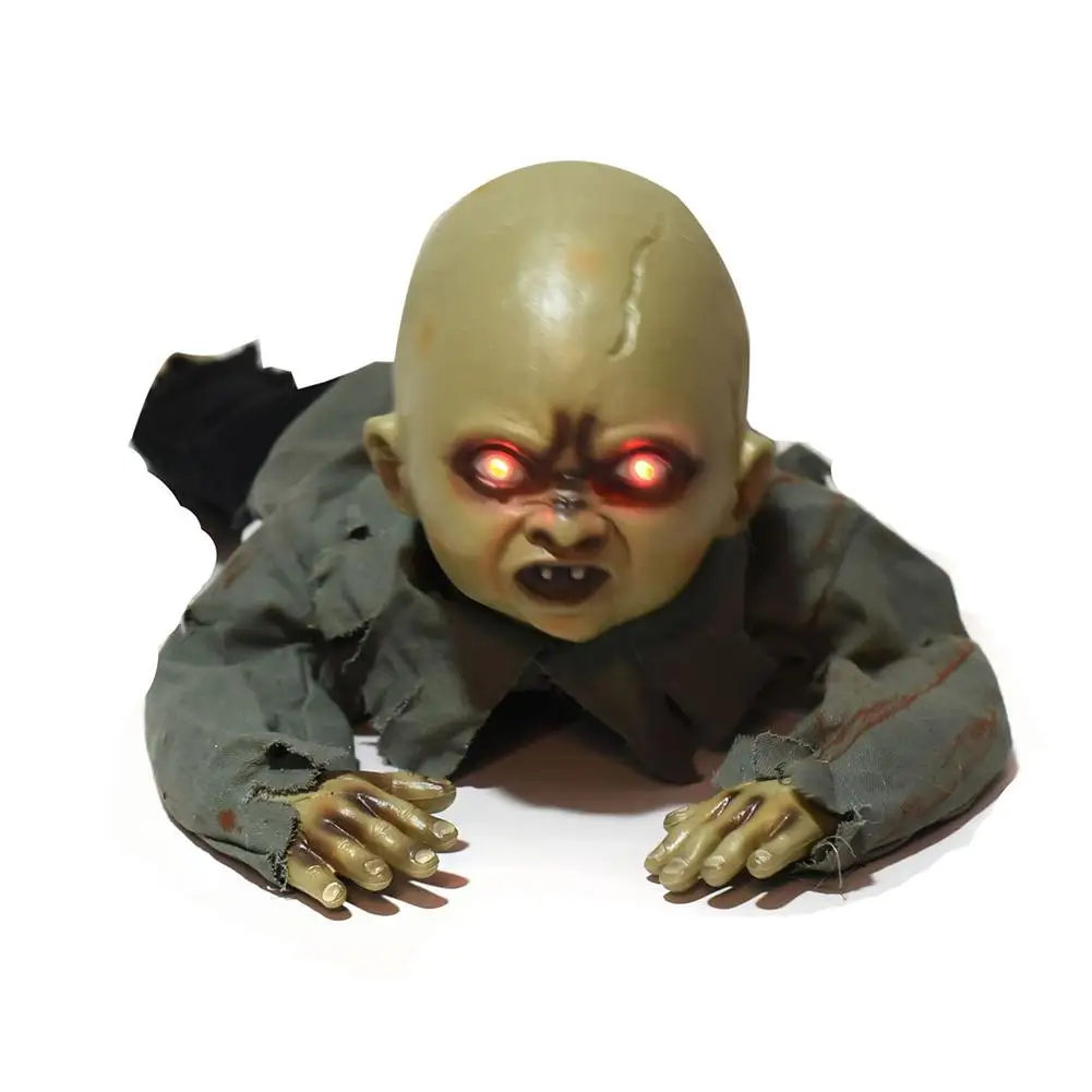 

Yiwa Halloween Baby Voice Control Zombie Electrique Sparkle Shock Prop Scene arrange prop touch sensing