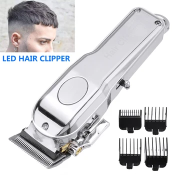 

Men Cordless Haircut Trimmer LED Electric Hair Clipper Hair Cutter 5W Professional For Salon Barber Haircut Tool