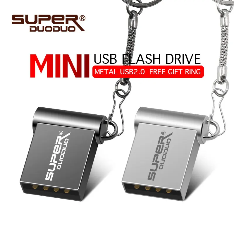 Супер мини металлический usb флеш-накопитель 64 ГБ 32 ГБ 16 ГБ 8 ГБ 4 ГБ флеш-накопитель портативный 128 Гб карта памяти Флешка для хранения флэш-диск