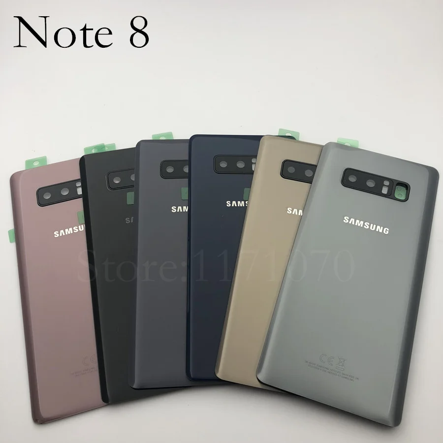 Задняя крышка аккумуляторного отсека для Samsung Galaxy Note 8 N950 N950F N9500 задняя из стекла