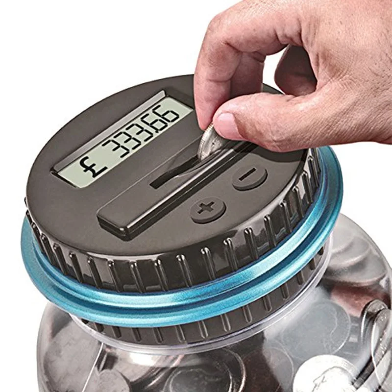 

Moneybox For Money Box Piggy Banks Digital Count Piggy Bank With LCD Display Jar Storage Coin Box To USD EURO GBP Cash Box