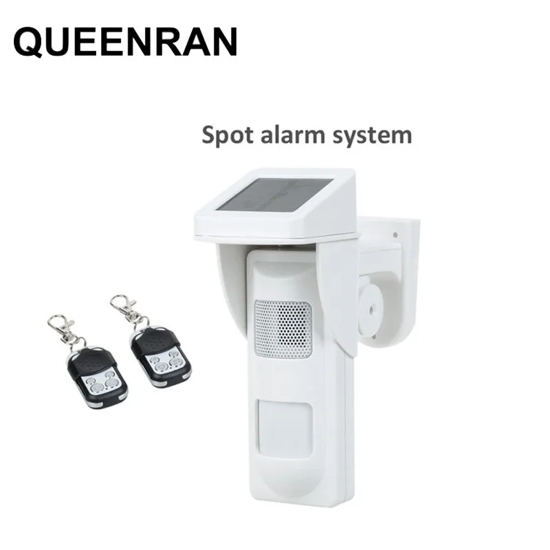 Wireless 433MHz Solar Operated Outdoor PIR Sensor Detector Which Can Working Independently with 2pcs Remote Controllers | Безопасность и