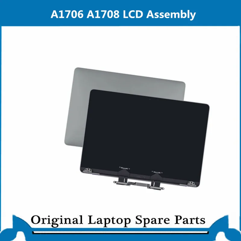 Genuine New A1706 A1708 LCD Screen Display Assembly for Macbook Retina 13" Full LCD Panel Silver Space Gray Year