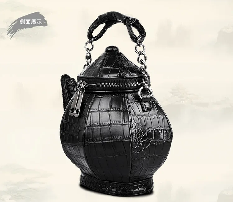2020 New style neutral zipper strong cool personality satchel features women's one shoulder handbag teapot popular elements bag