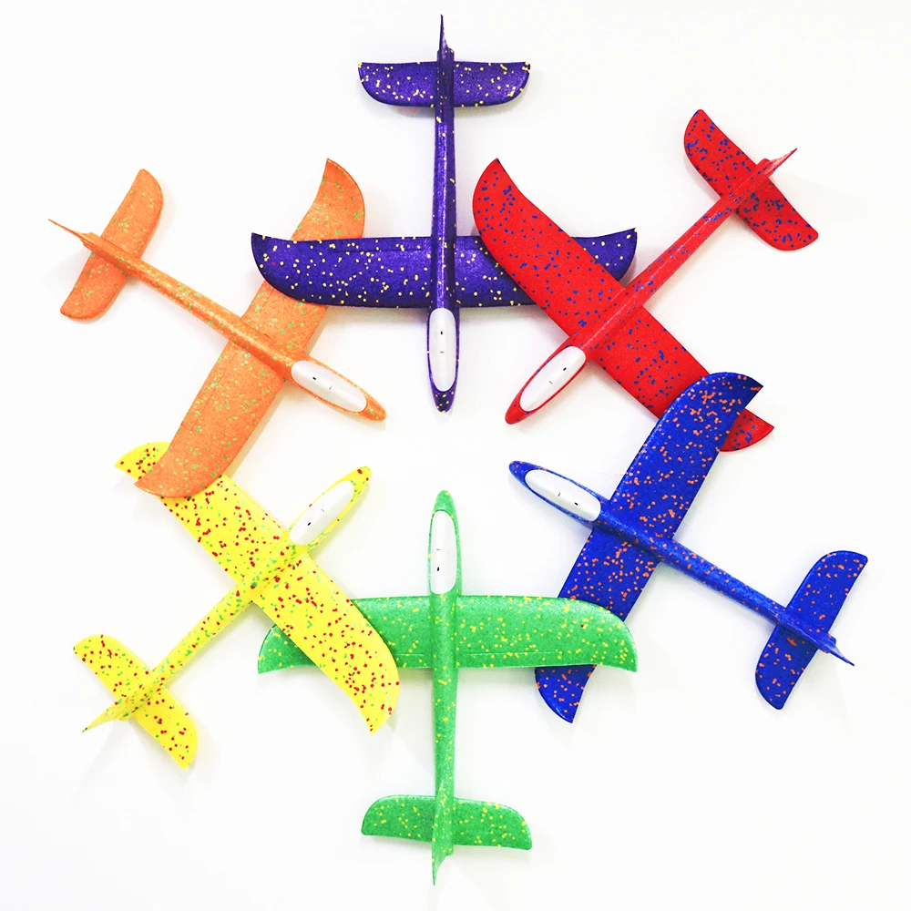 

48CM Hand Throw Flying Glider Planes Foam Plane Kid toys Model Glider airplane Kids Gift Toy Free Fly Plane Toys