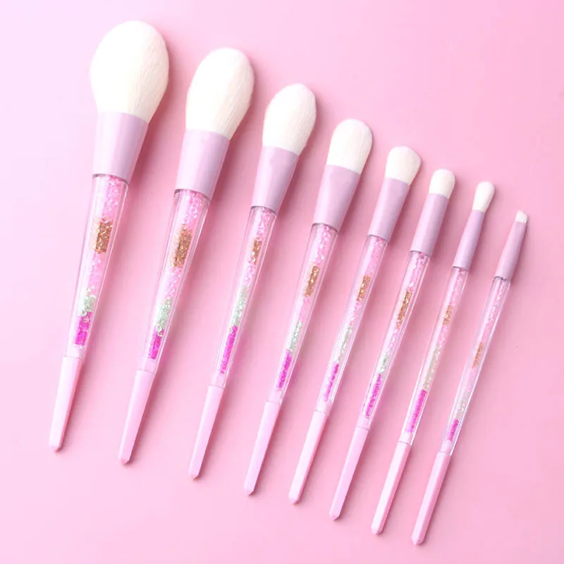 Набор кистей для макияжа с бриллиантами 8 шт. | Красота и здоровье