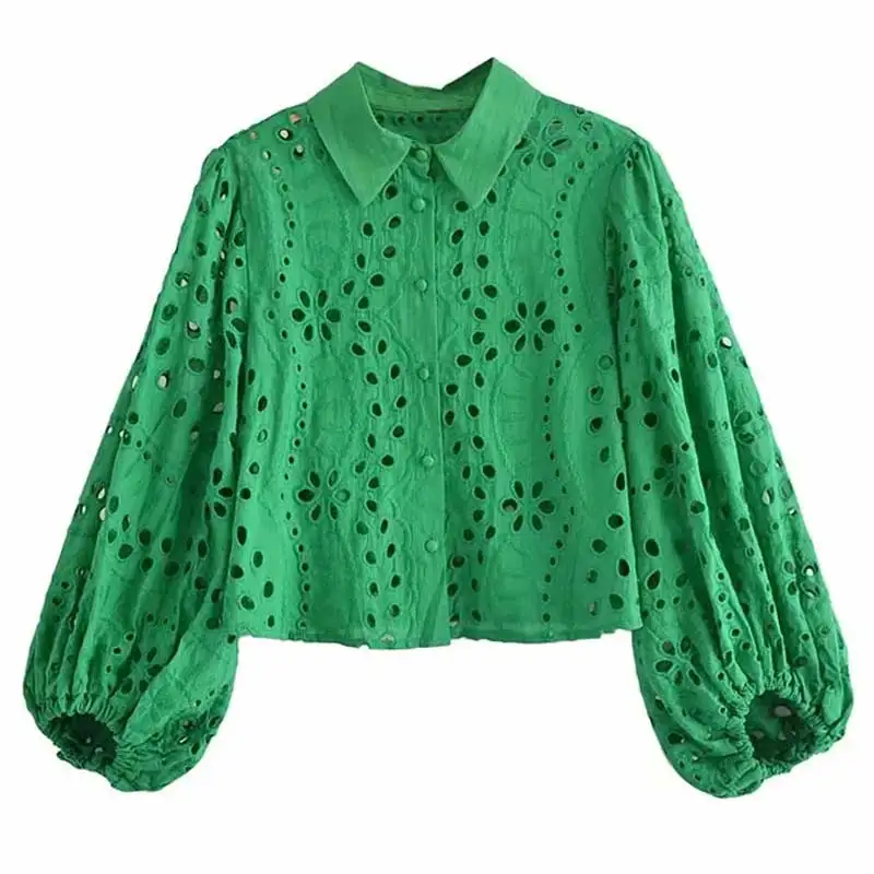 Acheter VONDA été Femmes Col En V Chemises Boutonnées Couleur Unie