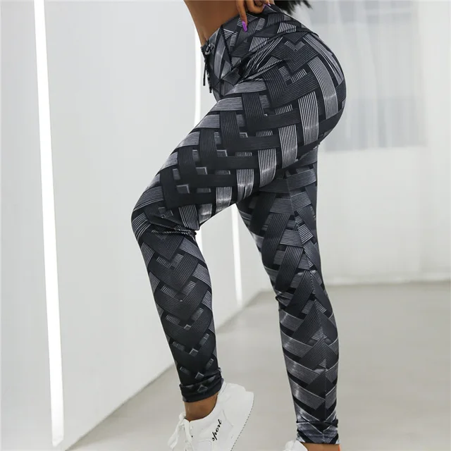 US $7.51 Sports Leggings Women Tummy Control Pants Workout Tights High Waist Active Wear Running Pants Yoga 