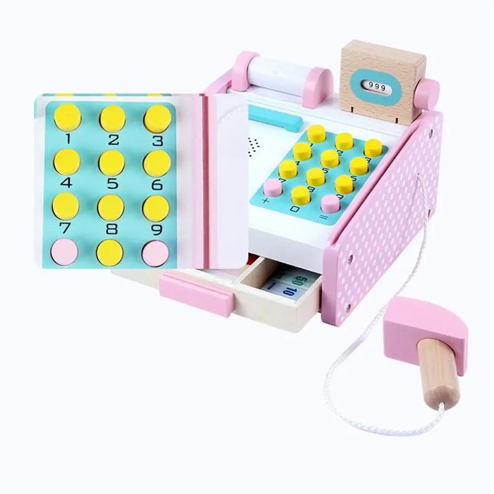 Kuulee деревянный симулятор DIY Детский игровой дом кассовый аппарат Набор для мальчиков и девочек Пазлы игровой домик игрушка