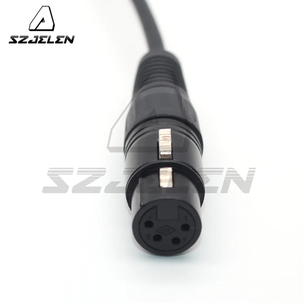 RS 3pin к xlr 4pin female для кабеля питания