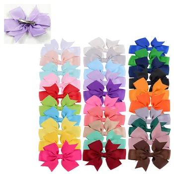 

50 PCS Large dog bows Alloy Clip Dot Designs Big dog hair bows for holidays pet dog hair accessories pet grooming products