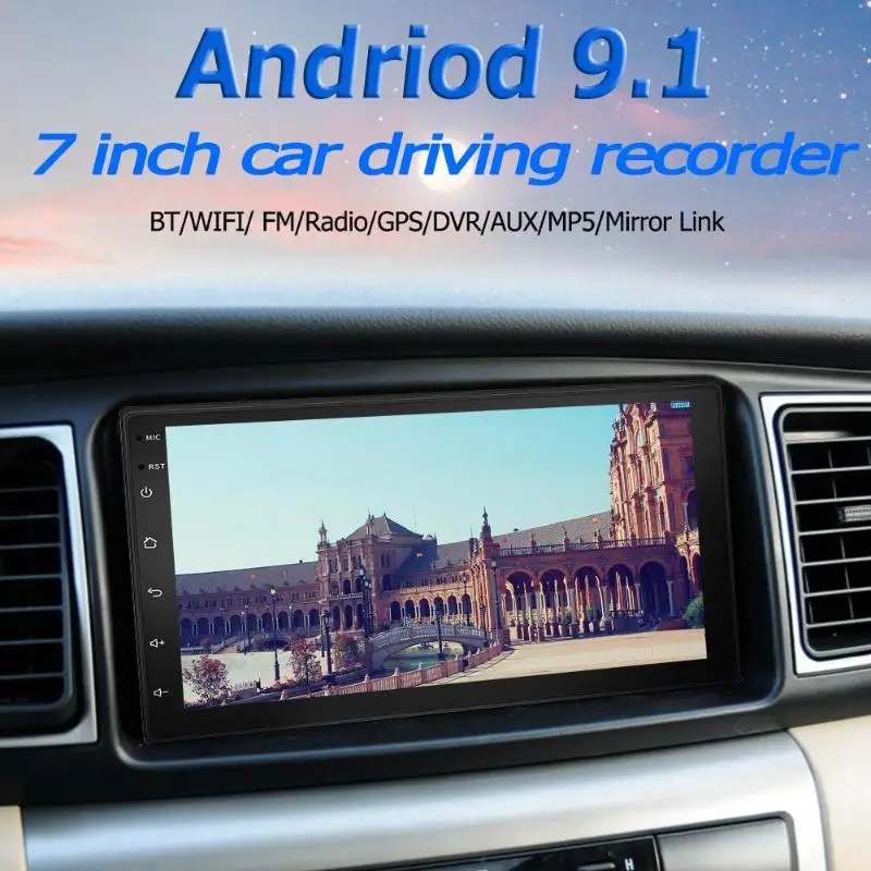 Android 9,1 автомобильный стерео gps Bluetooth радио головное устройство с рамкой лучший эффект установки 7 дюймов 9218S Модернизированный 2 DIN