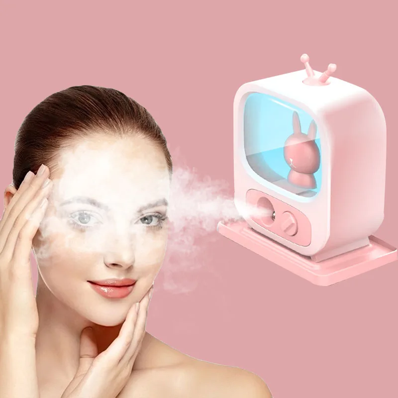 Мини-увлажнитель воздуха в форме кролика косметический нано-испаритель для лица