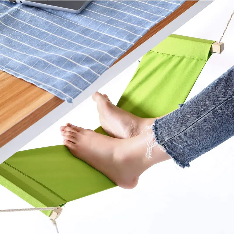 Foot Hammock Under Desk Footrest Adjustable Office Rest Portable Feet With 