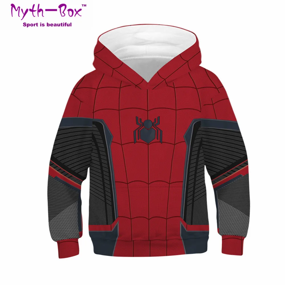 Autumn Winter Children's Hoodies Superhero's Print Coat Kids Sweatshirt Junior Child Teen Hoody Tops 5-14y Boy's Hooded Sweater