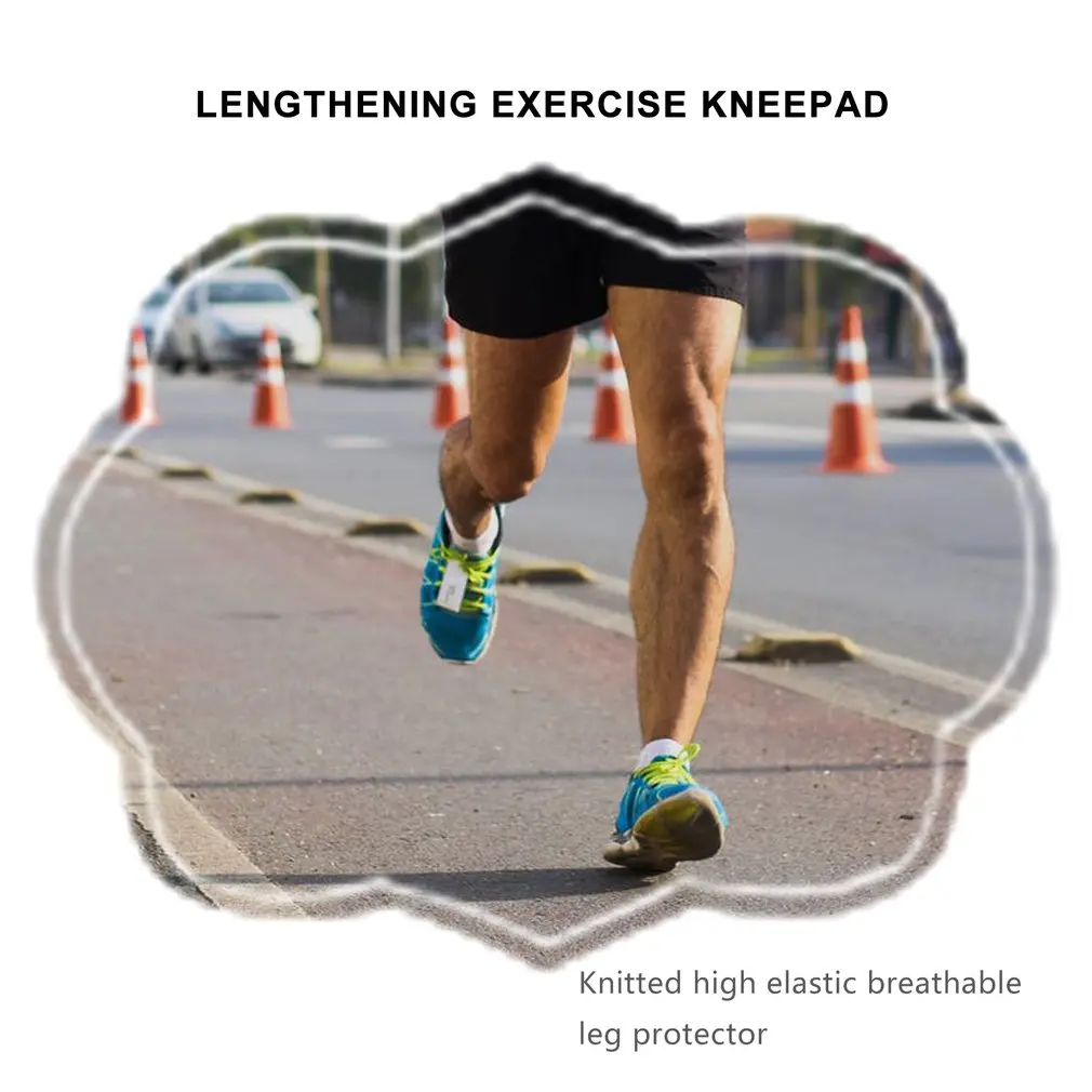 Lengthen Sports Knee Pads Knitted High-Elastic Breathable Leg Warmers Fitness Riding Hiking Outdoor Protective Gear