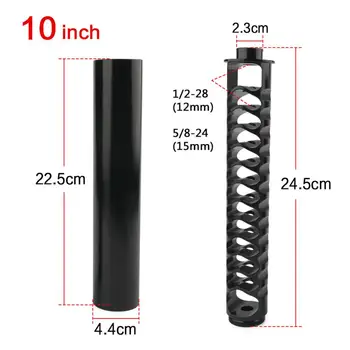 

10'' Spiral 5/8-24 Fuel Filter Single Core Solvent Trap For Napa 4003 WIX 24003
