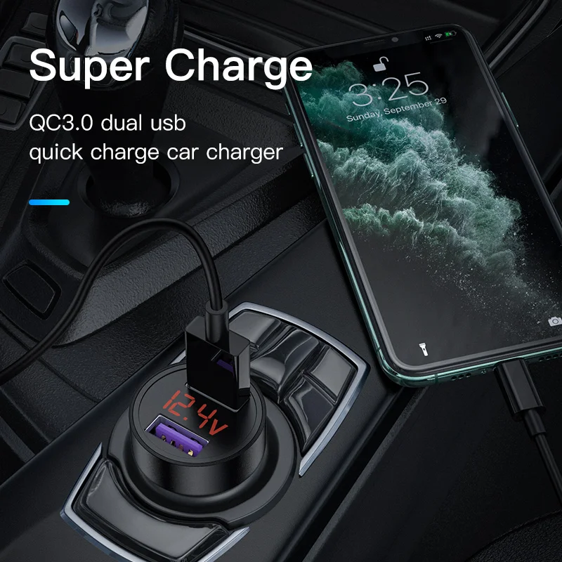 KUULAA Quick Charge 3,0 USB Автомобильное зарядное устройство для iPhone Xiaomi samsung huawei SCP QC3.0 QC Быстрая зарядка автомобильное зарядное устройство для мобильного телефона