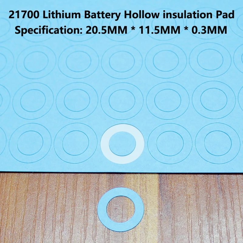 

100pcs/lot 21700 Lithium Battery Positive Insulation Pad Flat Head Hollow Mat Meson Paste Gasket 20mm*11.5mm