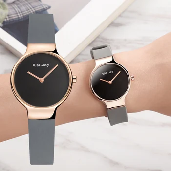 

WJ-9009 Wal-Joy New Fashion Women Watches Silicone Band Top Brand Quartz Wristwatch Ladies Watch reloj mujer Gift Bracelet Clock